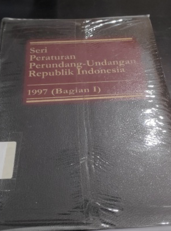 Cover Seri Peraturan Perundang-Undangan Republik Indonesia 1997 (Bagian I)