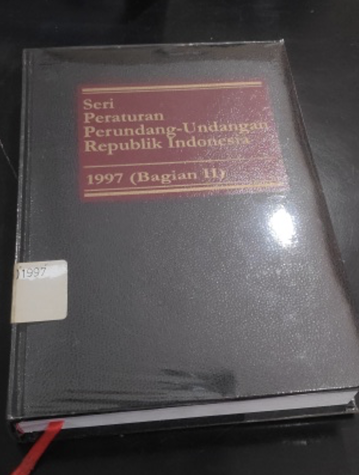 Cover Seri Peraturan Perundang-Undangan Republik Indonesia 1997 (Bagian II)
