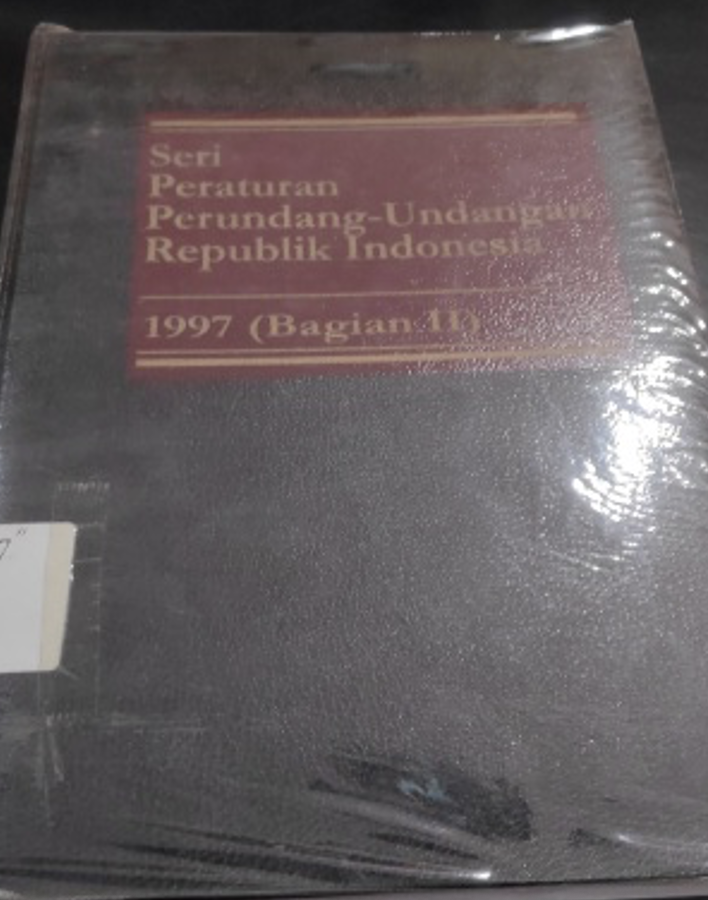 Cover Seri Peraturan Perundang-Undangan Republik Indonesia 1997 (Bagian II)