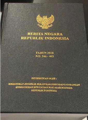Cover Berita Negara Republik Indonesia Tahun 2010 No. 346-403