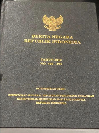 Cover Berita Negara Republik Indonesia Tahun 2010 No. 446-493