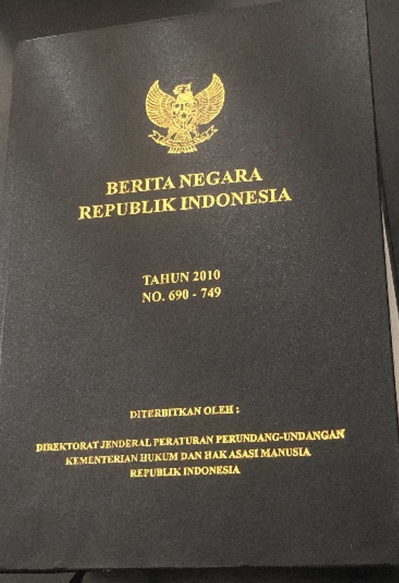 Cover Berita Negara Republik Indonesia Tahun 2010 No. 690-749