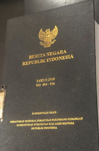 Cover Berita Negara Republik Indonesia Tahun 2010 No. 494-516