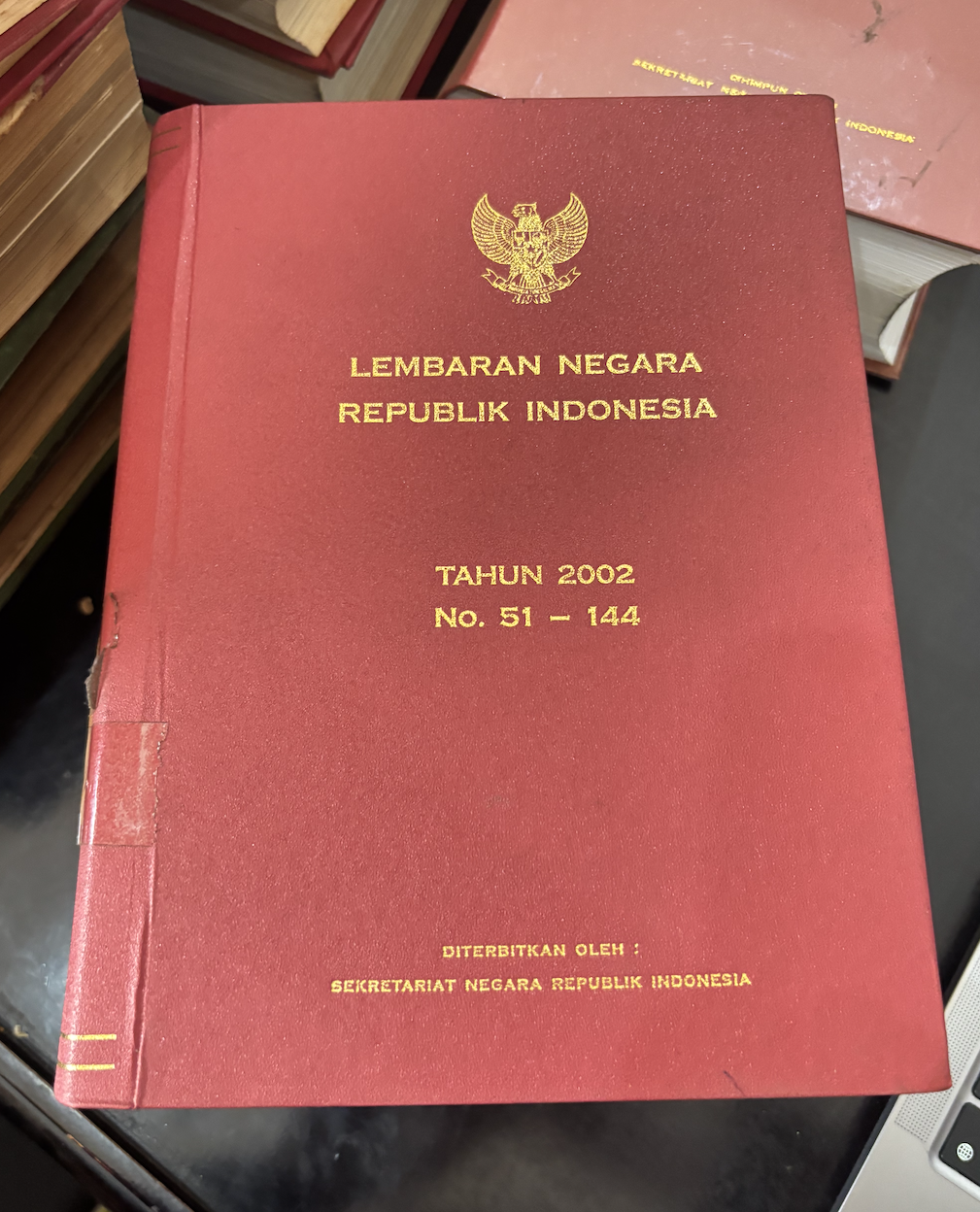 Cover Lembaran Negara Republik Indonesia Tahun 2002 No. 1-41