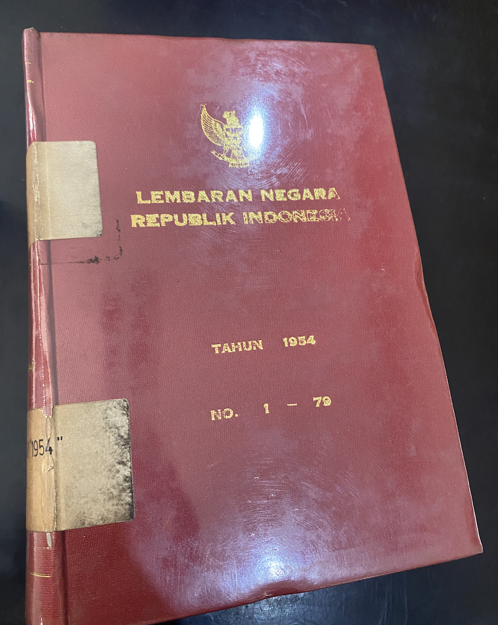 Cover Lembaran Negara Republik Indonesia Tahun 1954 No. 1-79