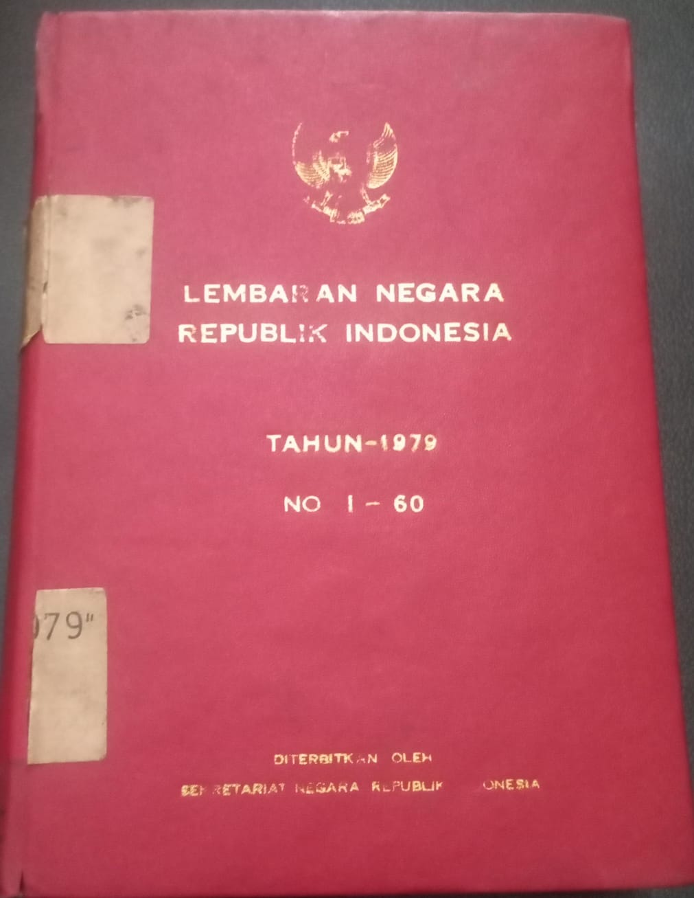 Cover Lembaran Negara Republik Indonesia Tahun 1979 Nomor 1-60