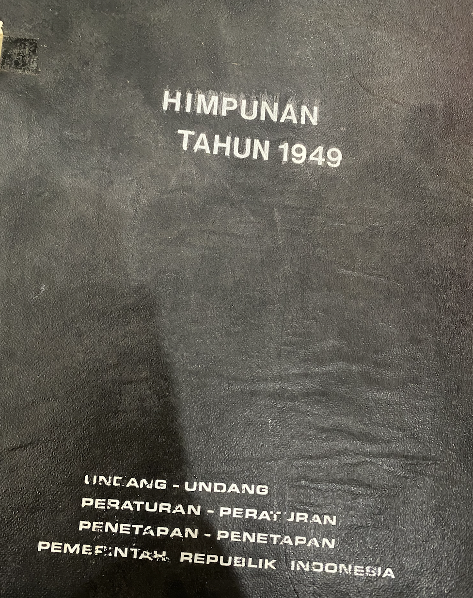 Cover Himpunan Tahun 1949 Undang-Undang Peraturan-Peraturan Penetapan-Penetapan Pemerintah Republik Indonesia