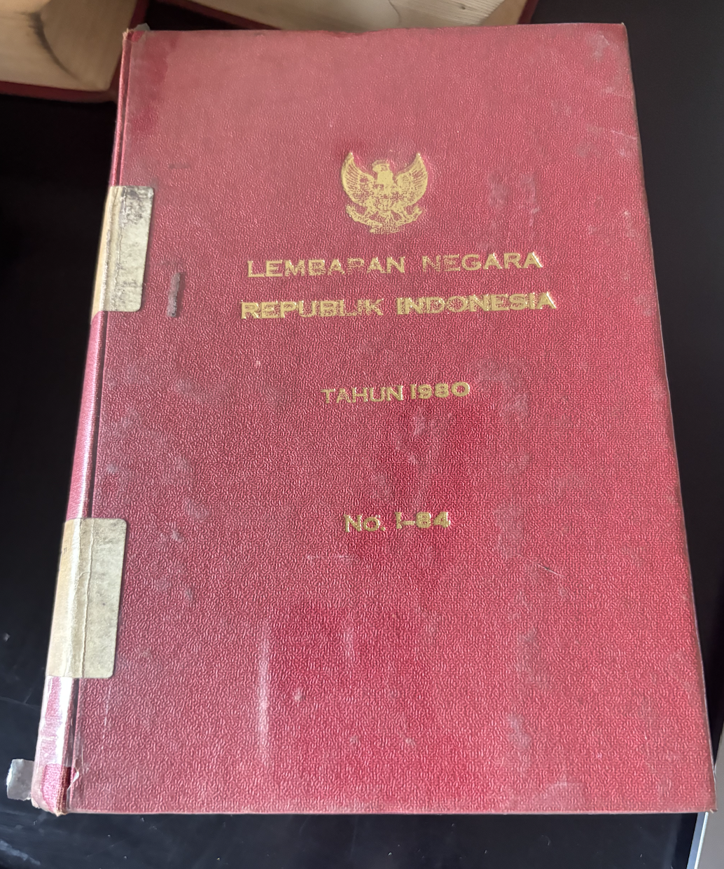 Cover Lembaran Negara Republik Indonesia Tahun 1980 No. 1-84