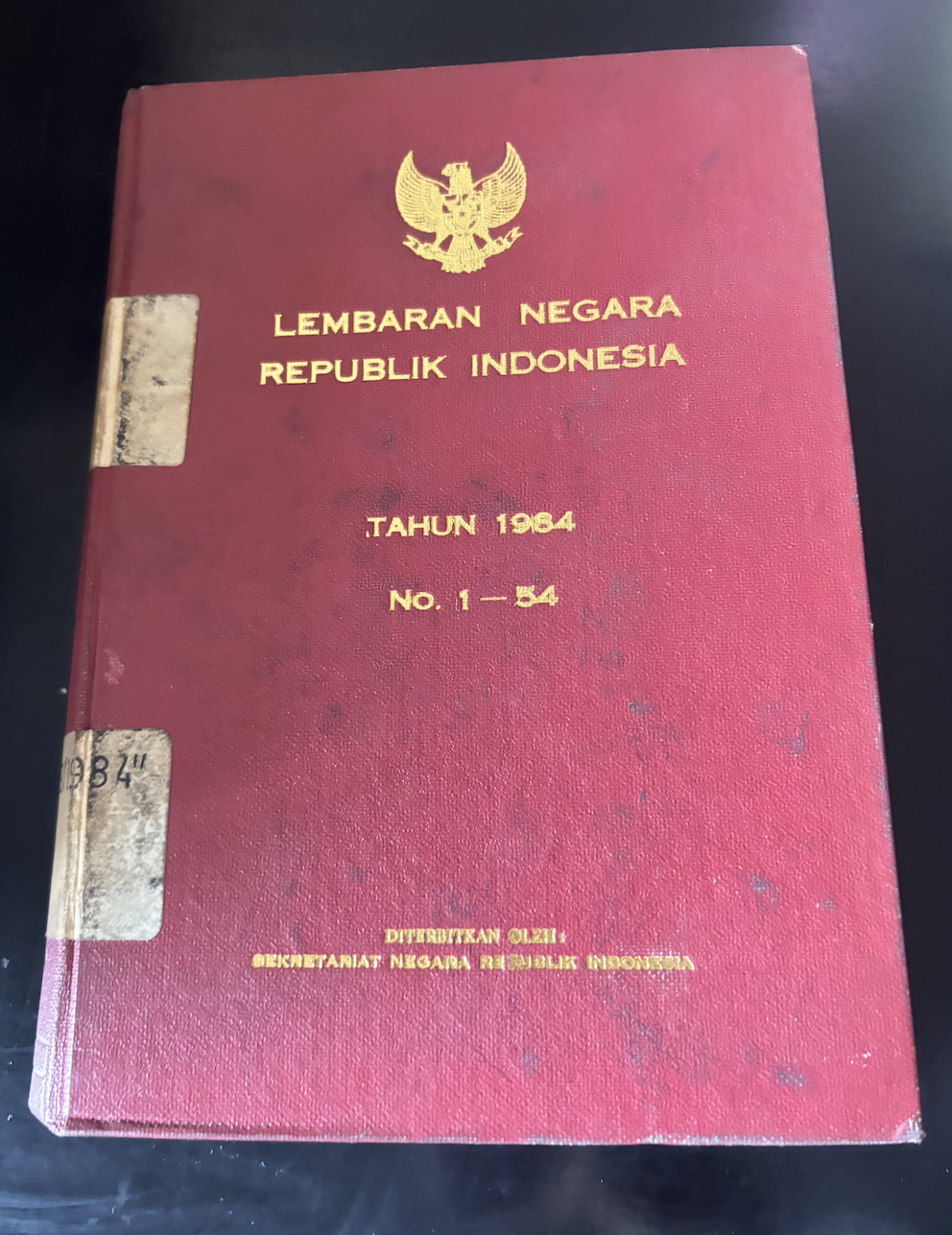 Cover Lembaran Negara Republik Indonesia Tahun 1984 No. 1-54