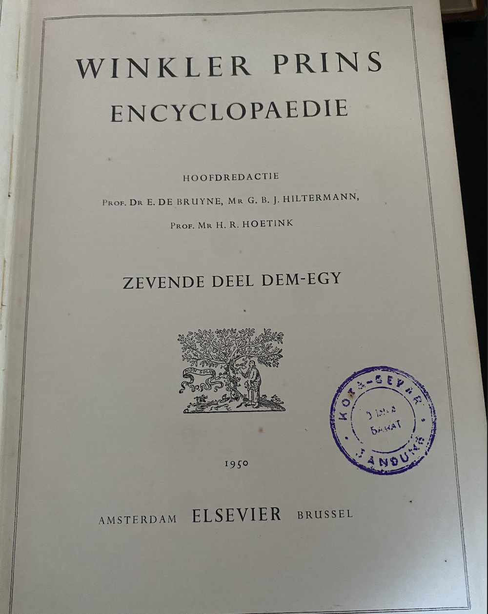 Cover Winkler Prins Encyclopaedie Zevende Deel Dem-Egy