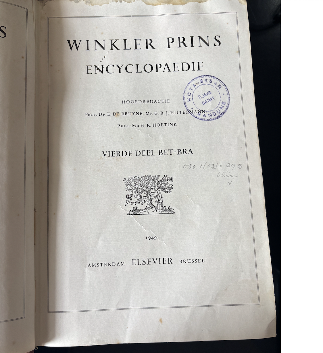 Cover Winkler Prins Encyclopaedie Vierde Deel Bet-Bra