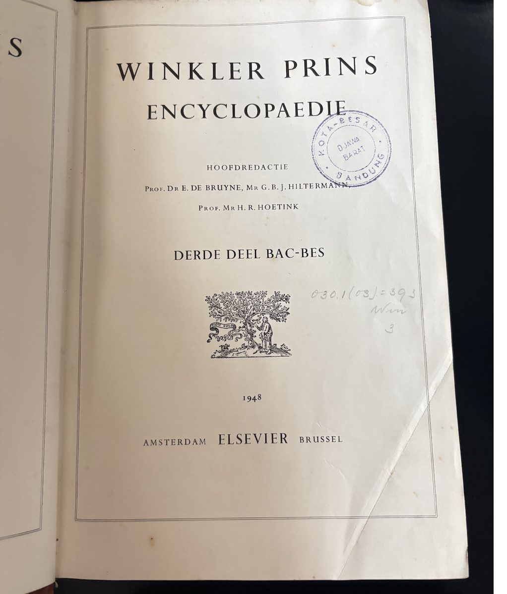 Cover Winkler Prins Encyclopaedie Derde Deel Bac-Bes