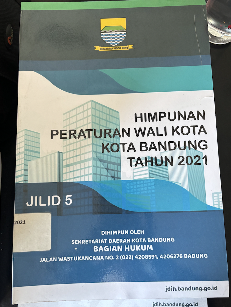 Cover Himpunan Peraturan Wali Kota Kota Bandung Tahun 2021 Jilid 5