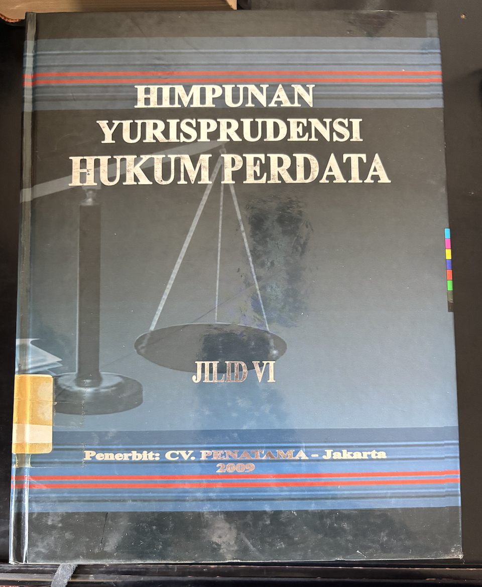 Cover Himpunan Yurisprudensi Hukum Perdata Jilid VI