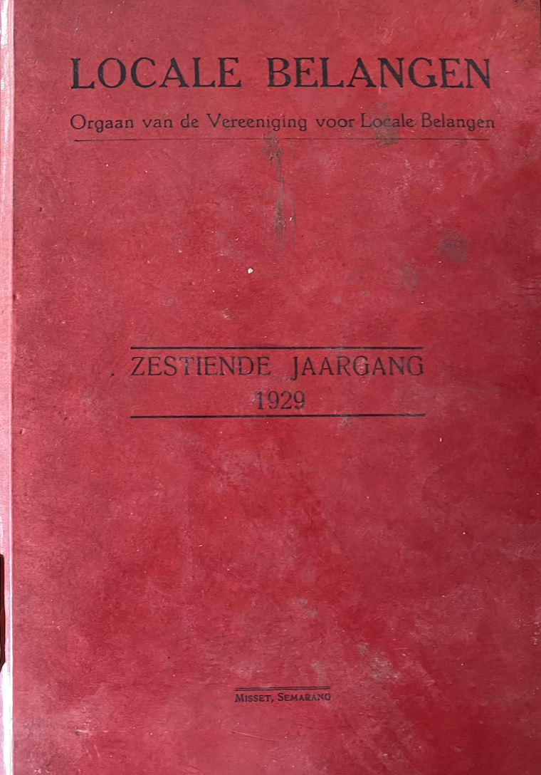 Cover Locale Belangen Zestiende Jaargang 1929