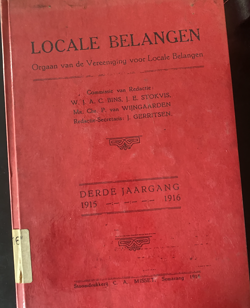 Cover Locale Belangen Derde Jaargang 1915 - 1916