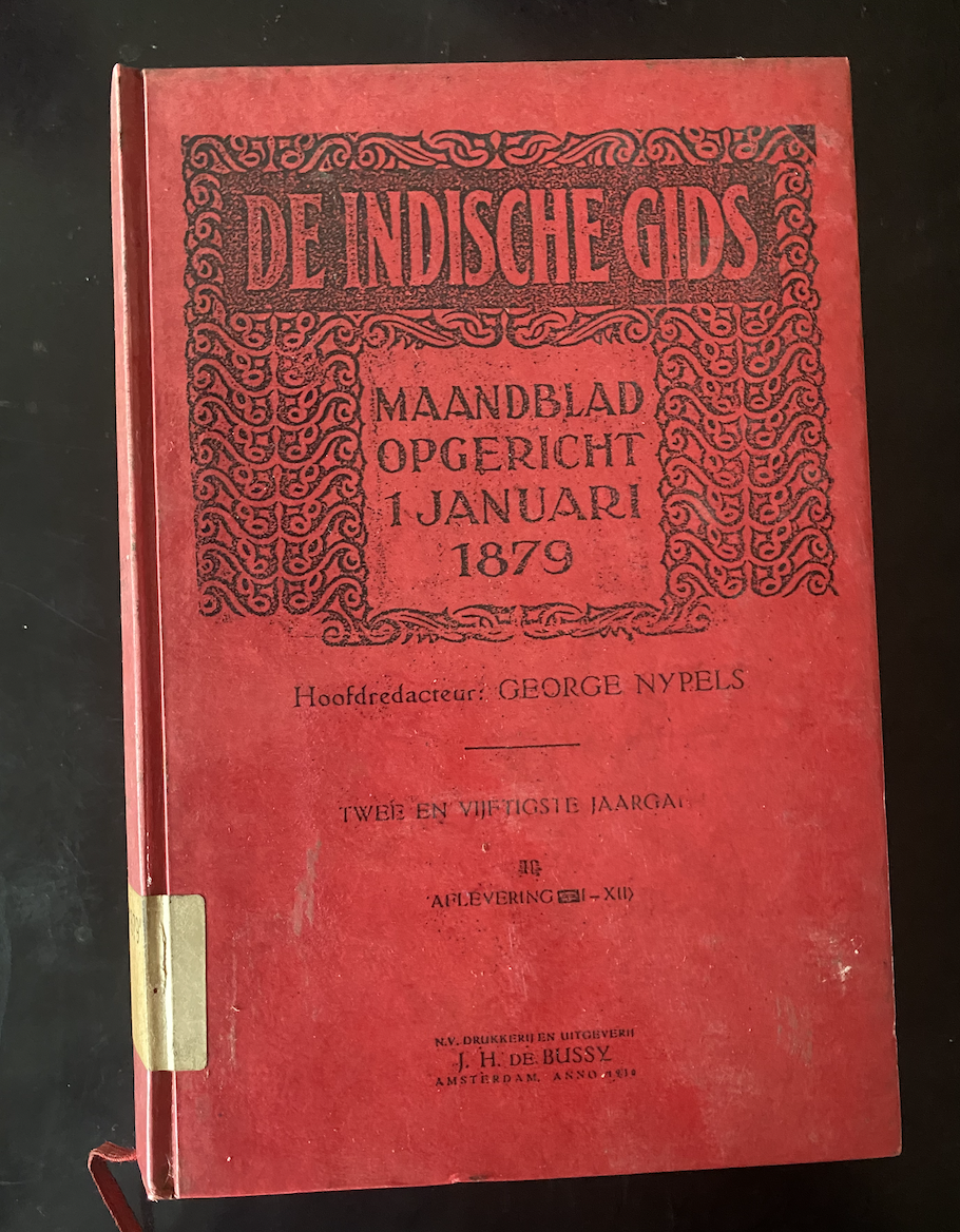 Cover De Indische Gids Maandblad Opgericht 1 Januari 1879