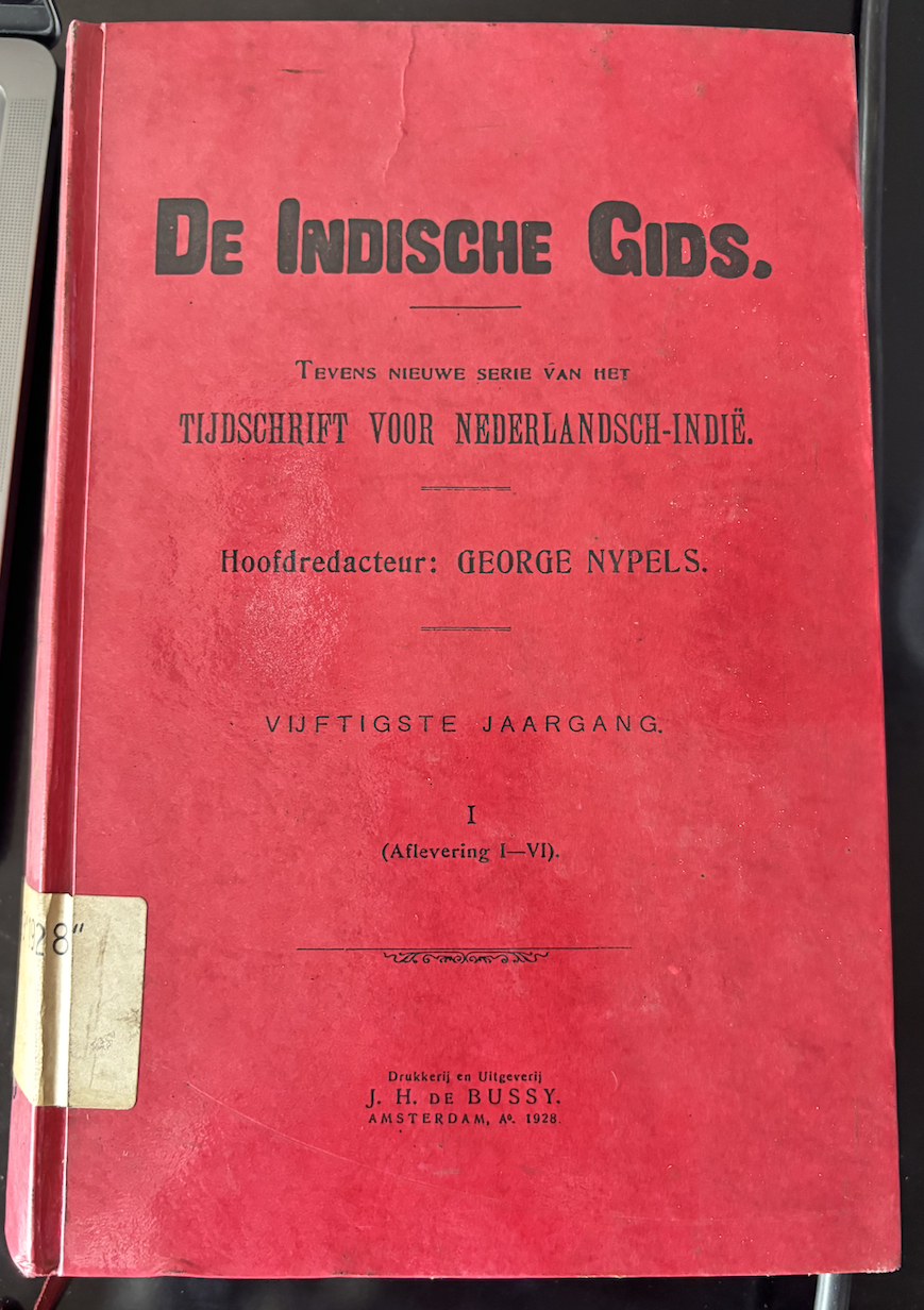 Cover De Indische Gids. Tijdschrift Voor Nederlandsch-Indie. Hoofdredacteur George Nypels I (Aflevering I-VI)