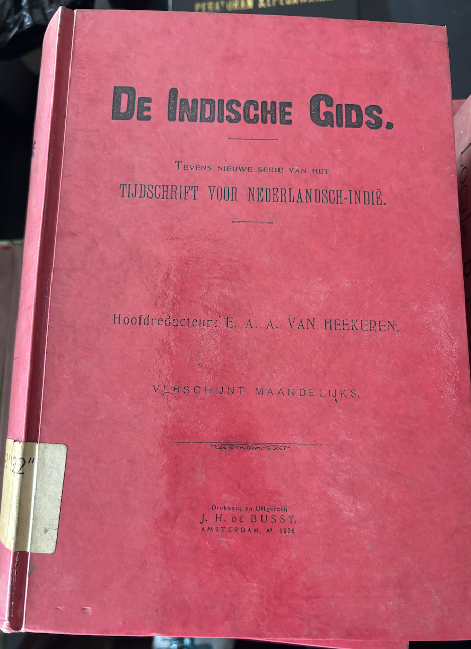 Cover De Indische Gids. Tijdschrift Voor Nederlandsch-Indie.