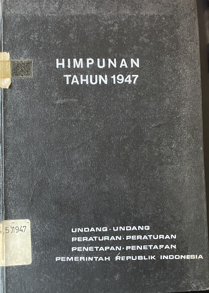 Cover Himpunan Tahun 1947