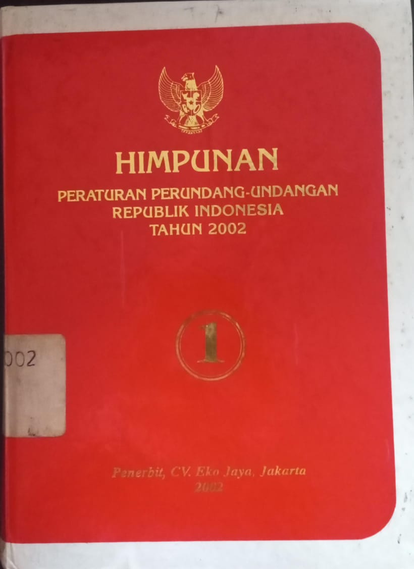 Cover Himpunan Peraturan Perundang-undangan Republik Indonesia Tahun 2002