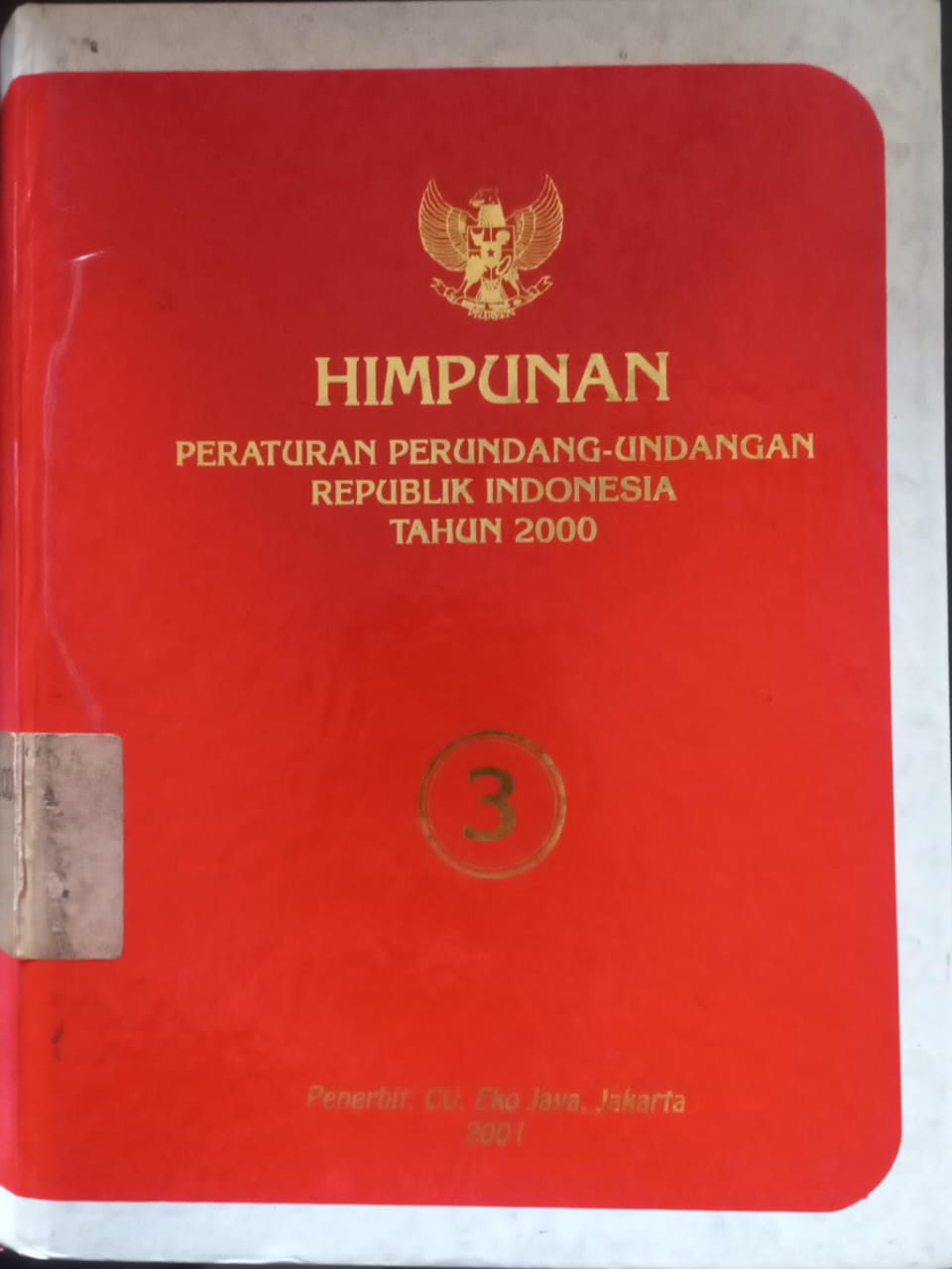 Cover Himpunan Peraturan Perundang-undangan Republik Indonesia Tahun 2000