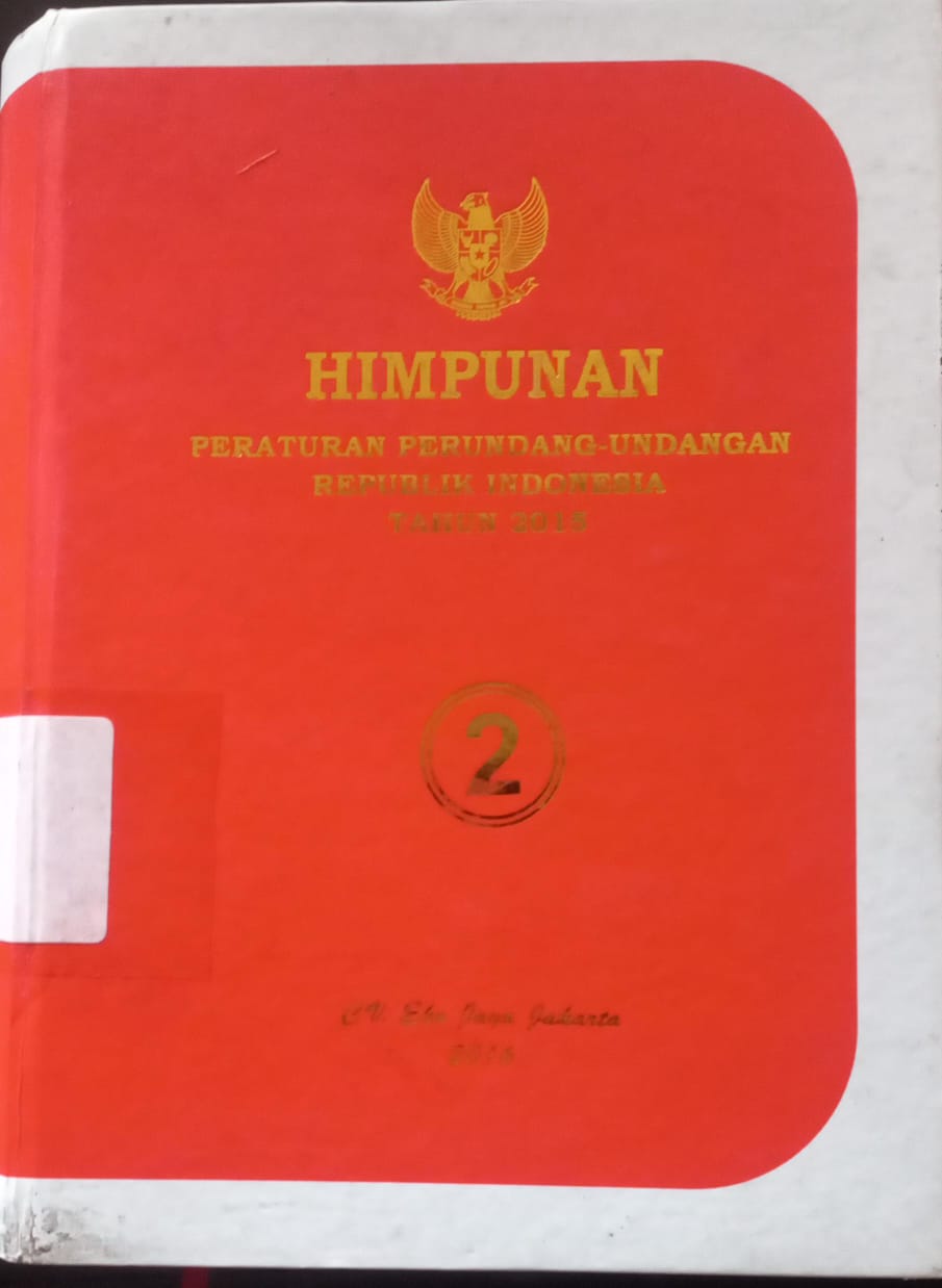 Cover Himpunan Peraturan Perundang-undangan Republik Indonesia Tahun 2015
