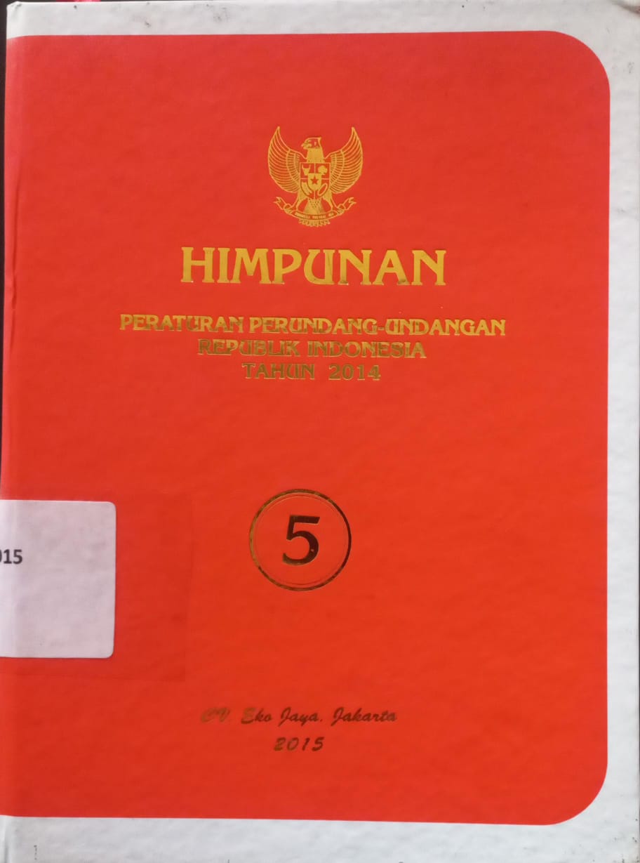 Cover Himpunan Peraturan Perundang-undangan Republik Indonesia Tahun 2015