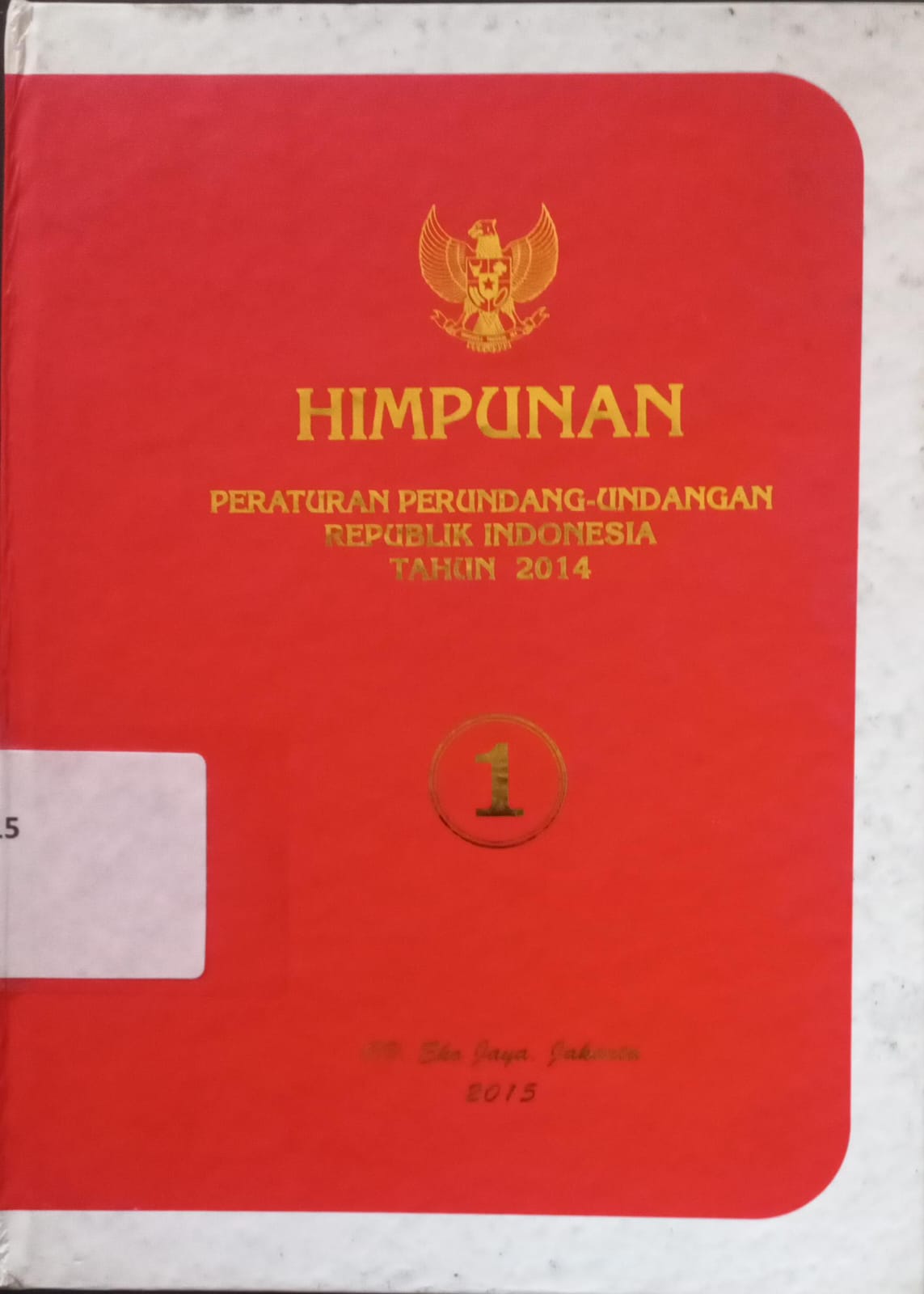 Cover Himpunan Peraturan Perundang-undangan Republik Indonesia Tahun 2015