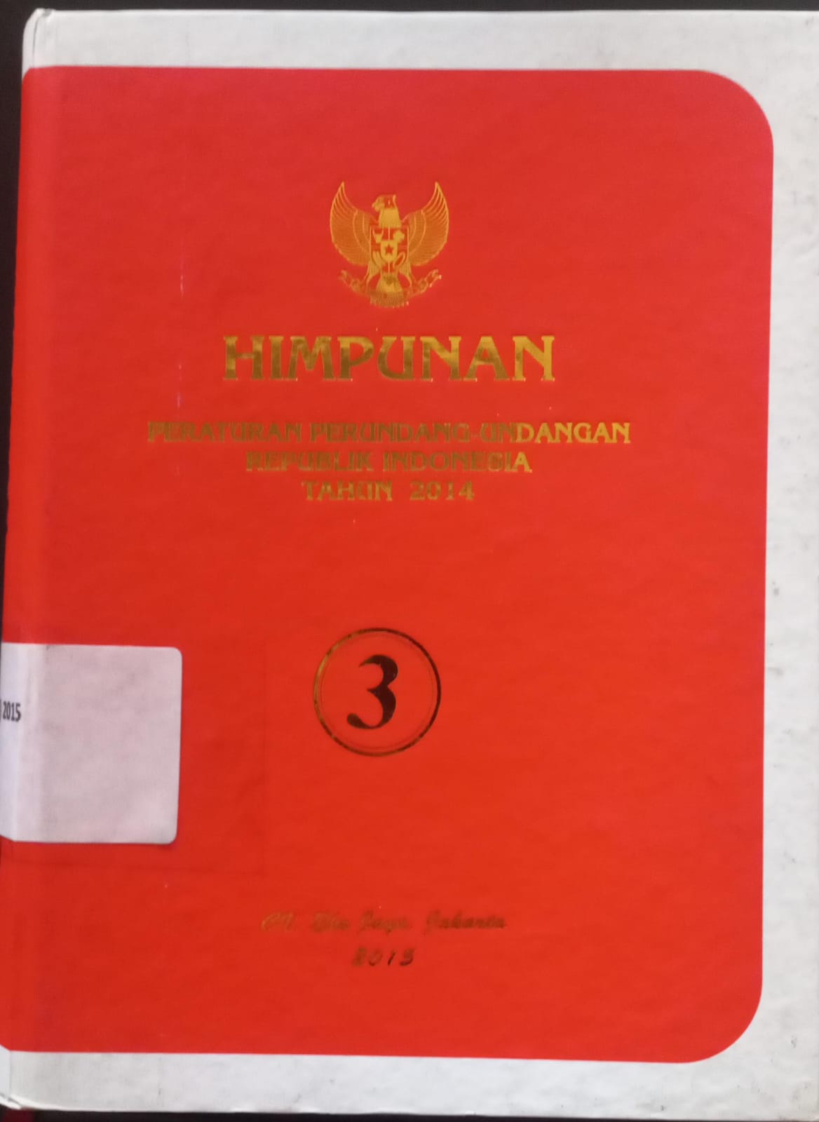 Cover Himpunan Peraturan Perundang-undangan Republik Indonesia Tahun 2015