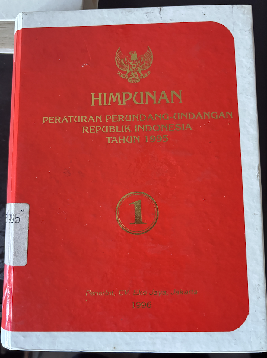 Cover Himpunan Peraturan Perundang-Undangan Republik Indonesia Tahun 1995