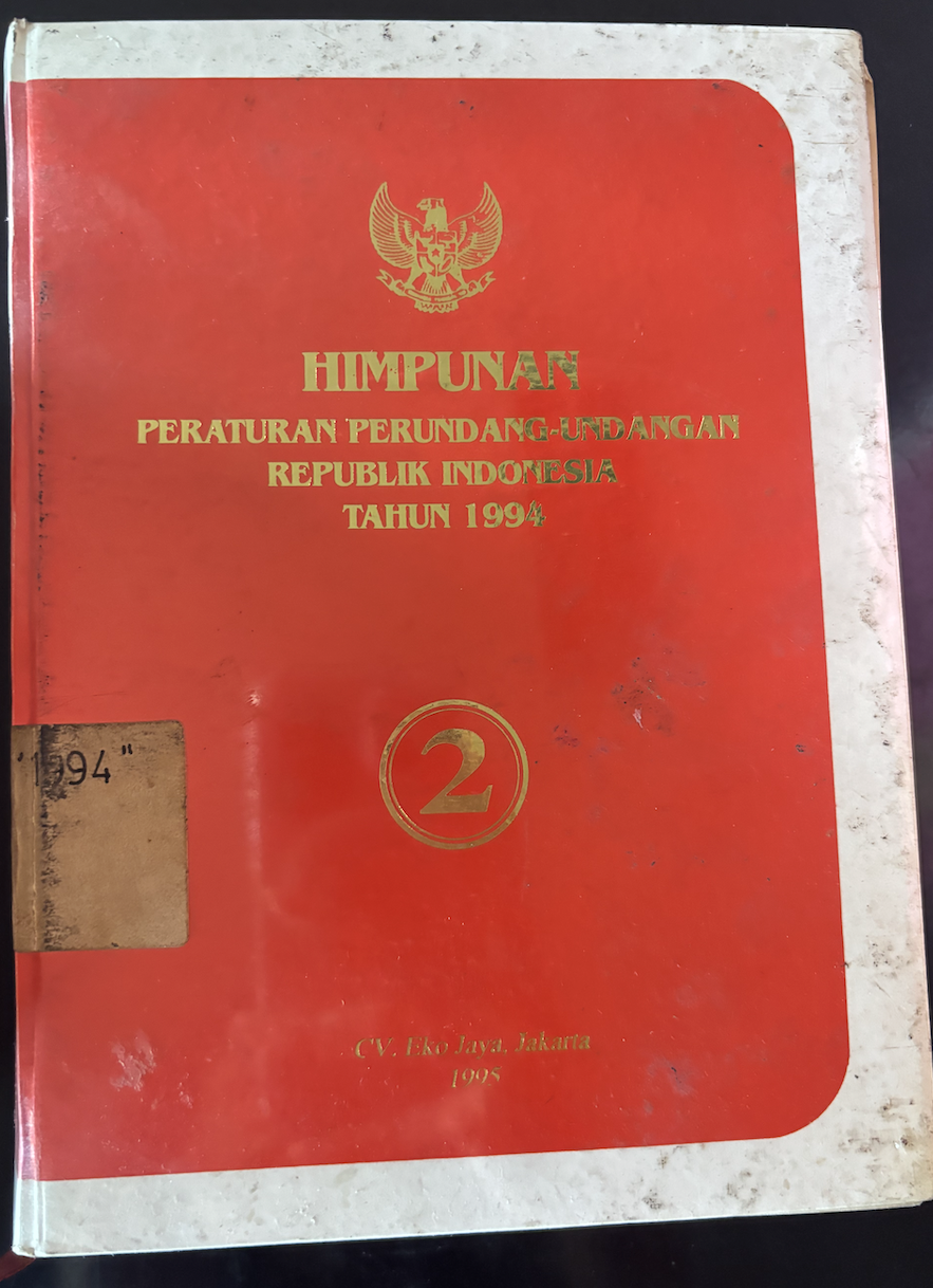 Cover Himpunan Peraturan Perundang-Undangan Republik Indonesia Tahun 1994