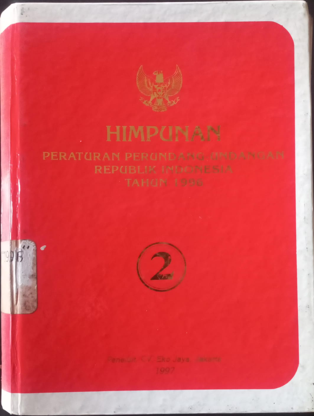 Cover Himpunan Peraturan Perundang-undangan Republik Indonesia Tahun 1996