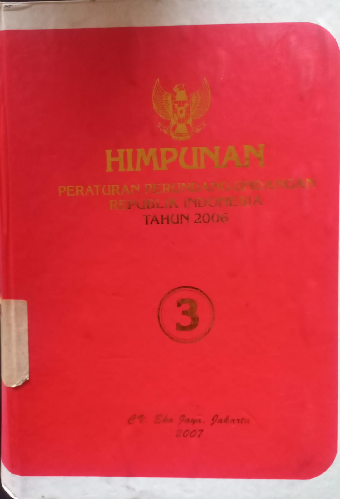 Cover Himpunan Peraturan Perundang-undangan Republik Indonesia Tahun 2006