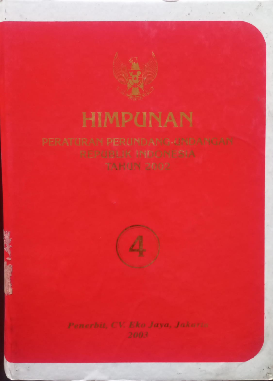 Cover Himpunan Peraturan Perundang-undangan Republik Indonesia Tahun 2002