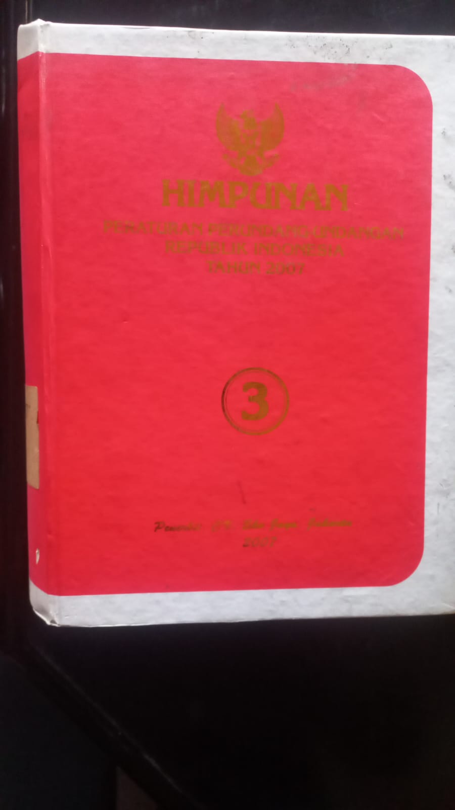 Cover Himpunan Peraturan Perundang-undangan Republik Indonesia Tahun 2007