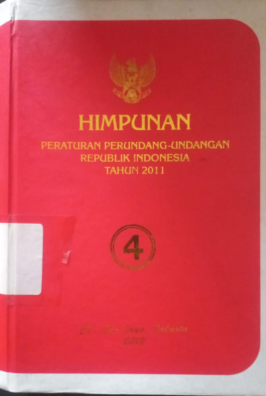 Cover Himpunan Peraturan Perundang-undangan Republik Indonesia Tahun 2011