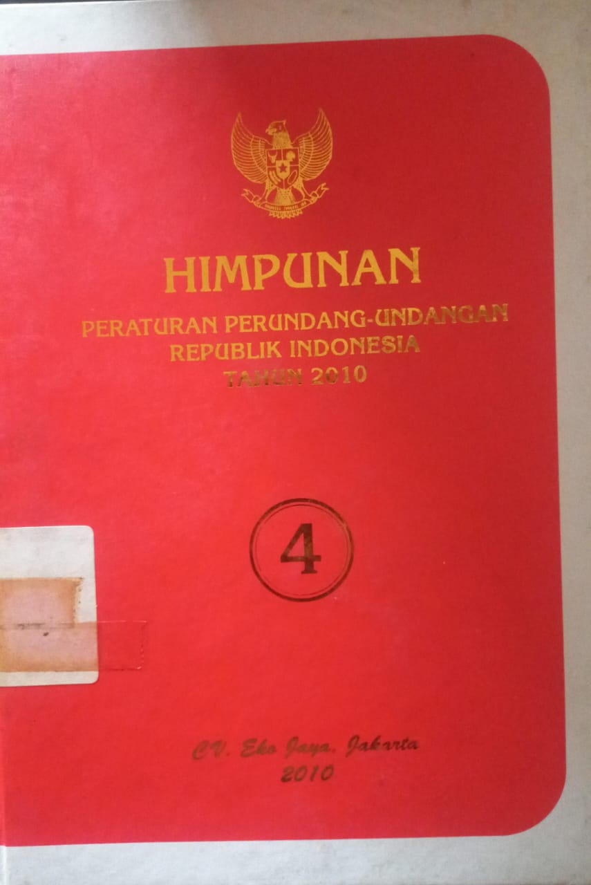 Cover Himpunan Peraturan Perundang-undangan Republik Indonesia Tahun 2010