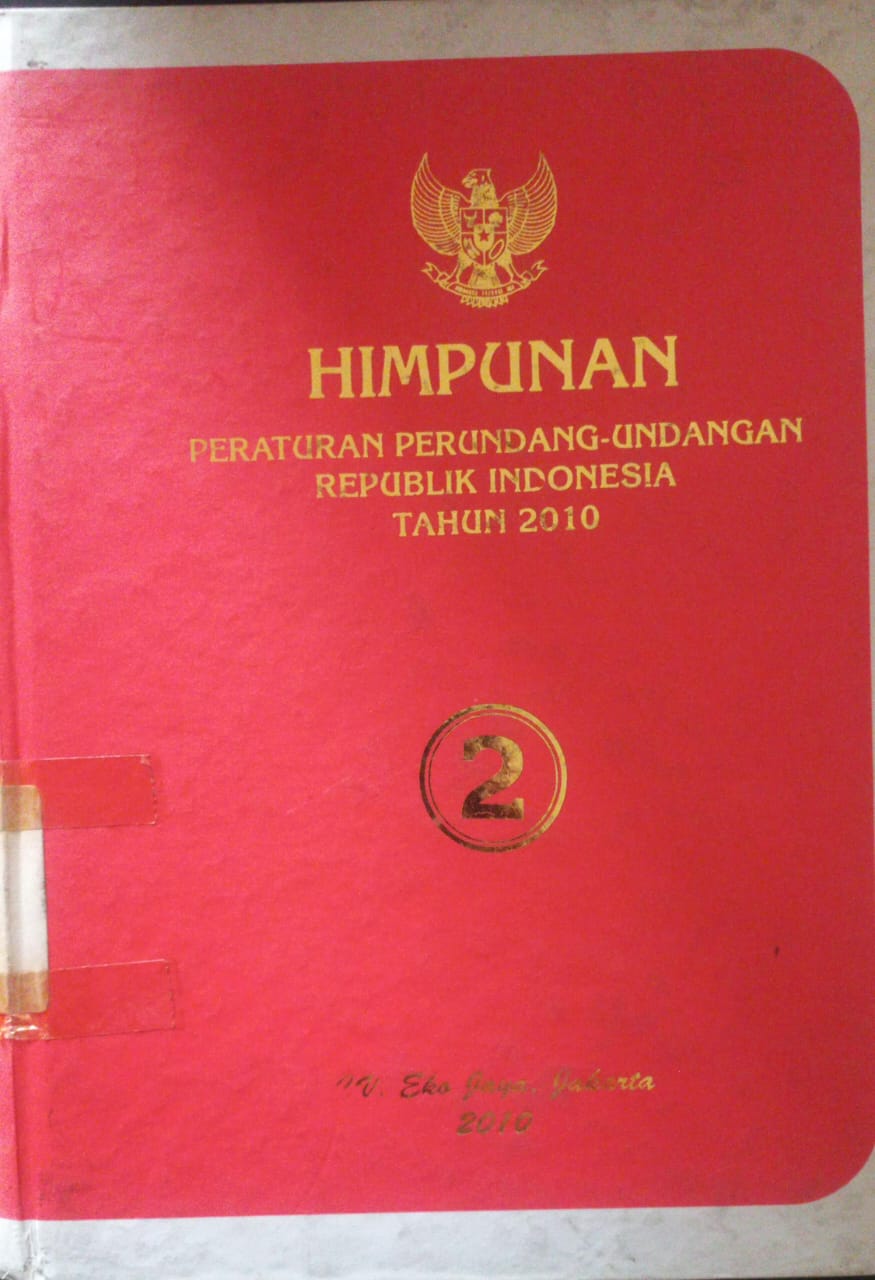 Cover Himpunan Peraturan Perundang-undangan Republik Indonesia Tahun 2010