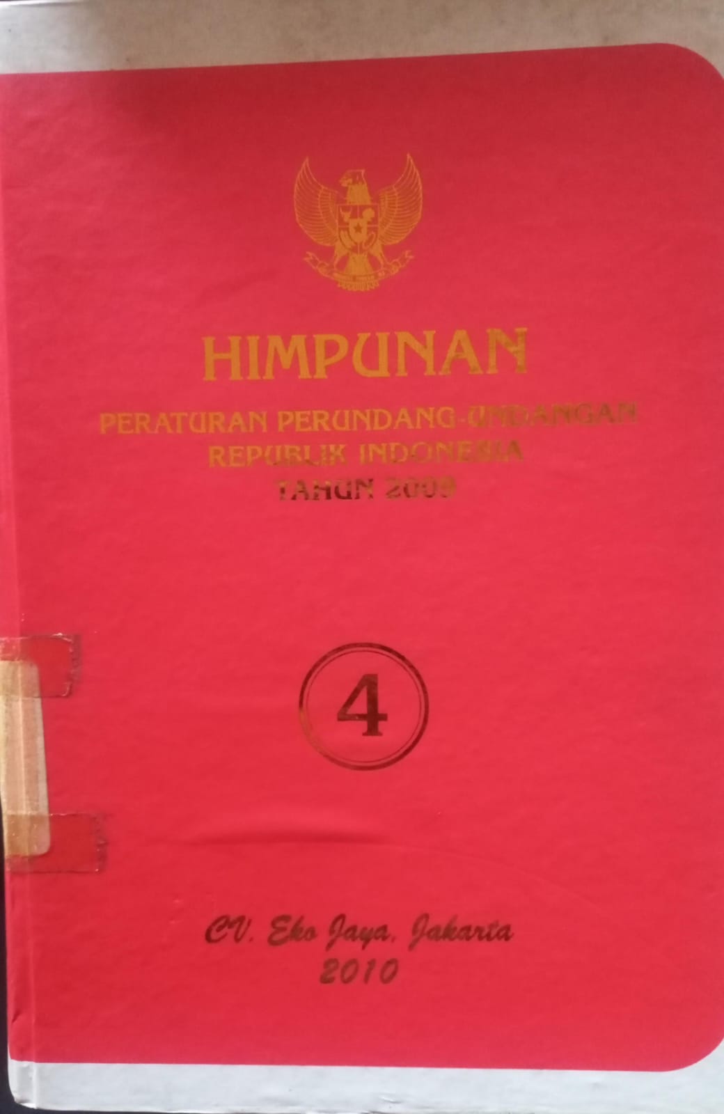 Cover Himpunan Peraturan Perundang-undangan Republik Indonesia Tahun 2009