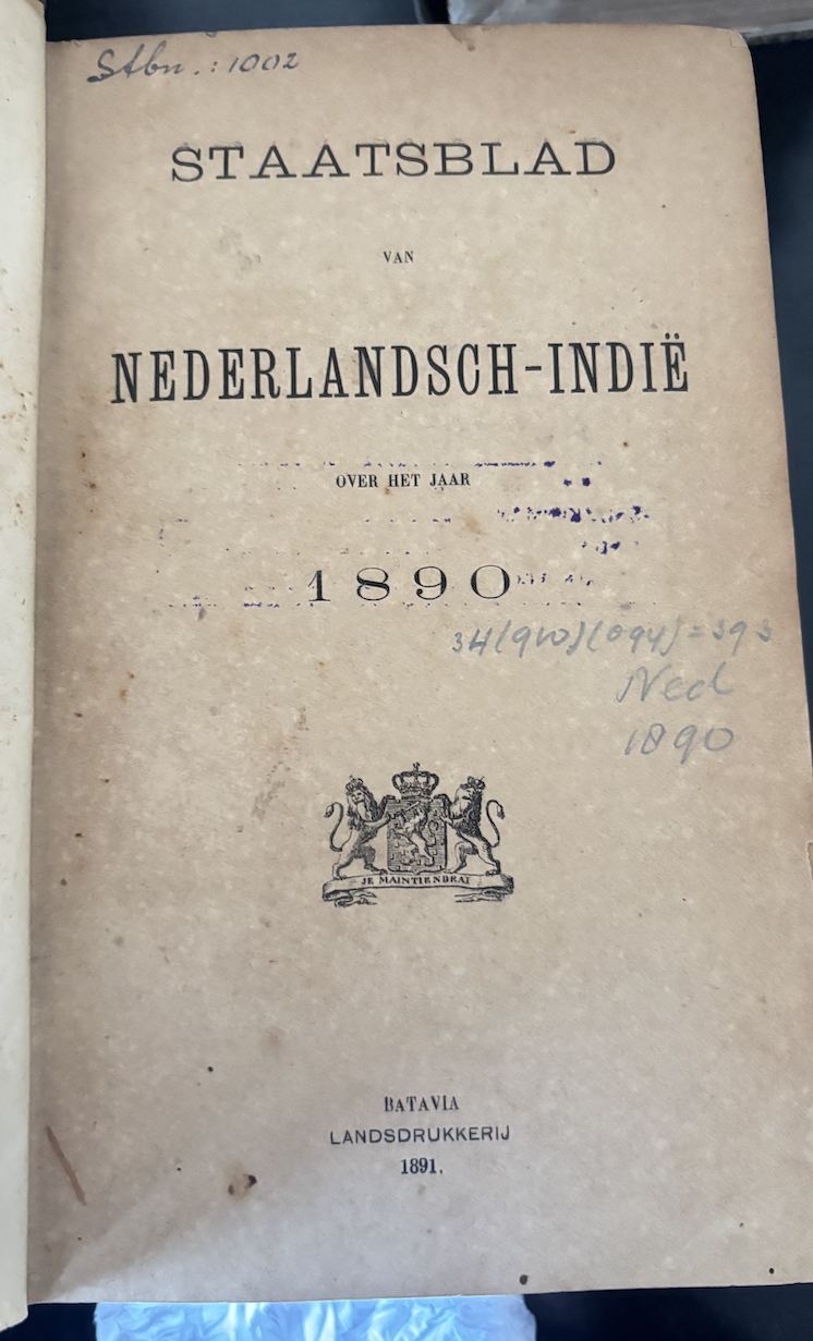 Cover NEDERLANDSCH-INDIE 1891