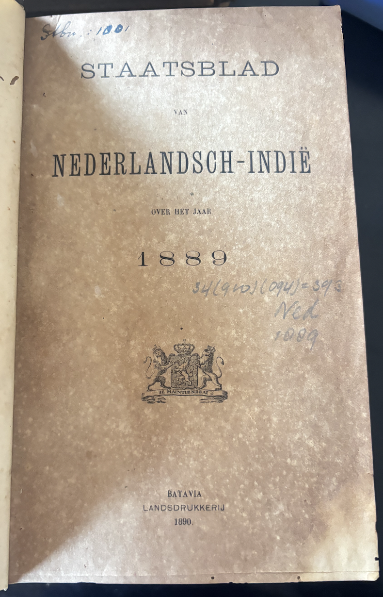 Cover NEDERLANDSCH-INDIE 1890