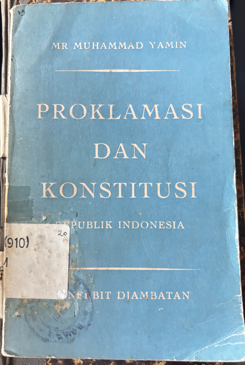 Cover Proklamasi dan Konstitusi Republik Indonesia