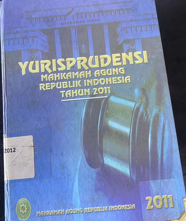 Cover Yurisprudensi Mahkamah Agung Republik Indonesia Tahun 2011