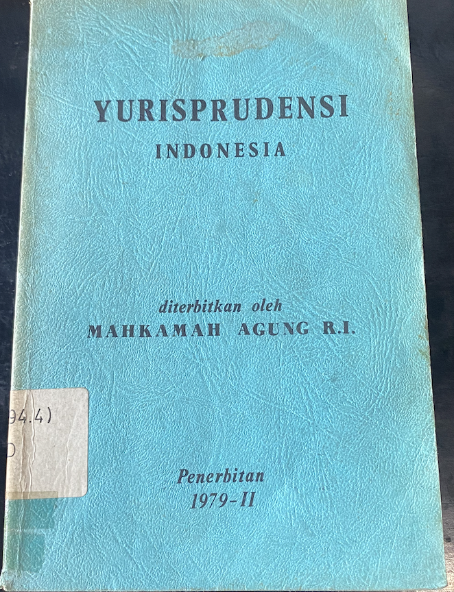 Cover Yurisprudensi Indonesia