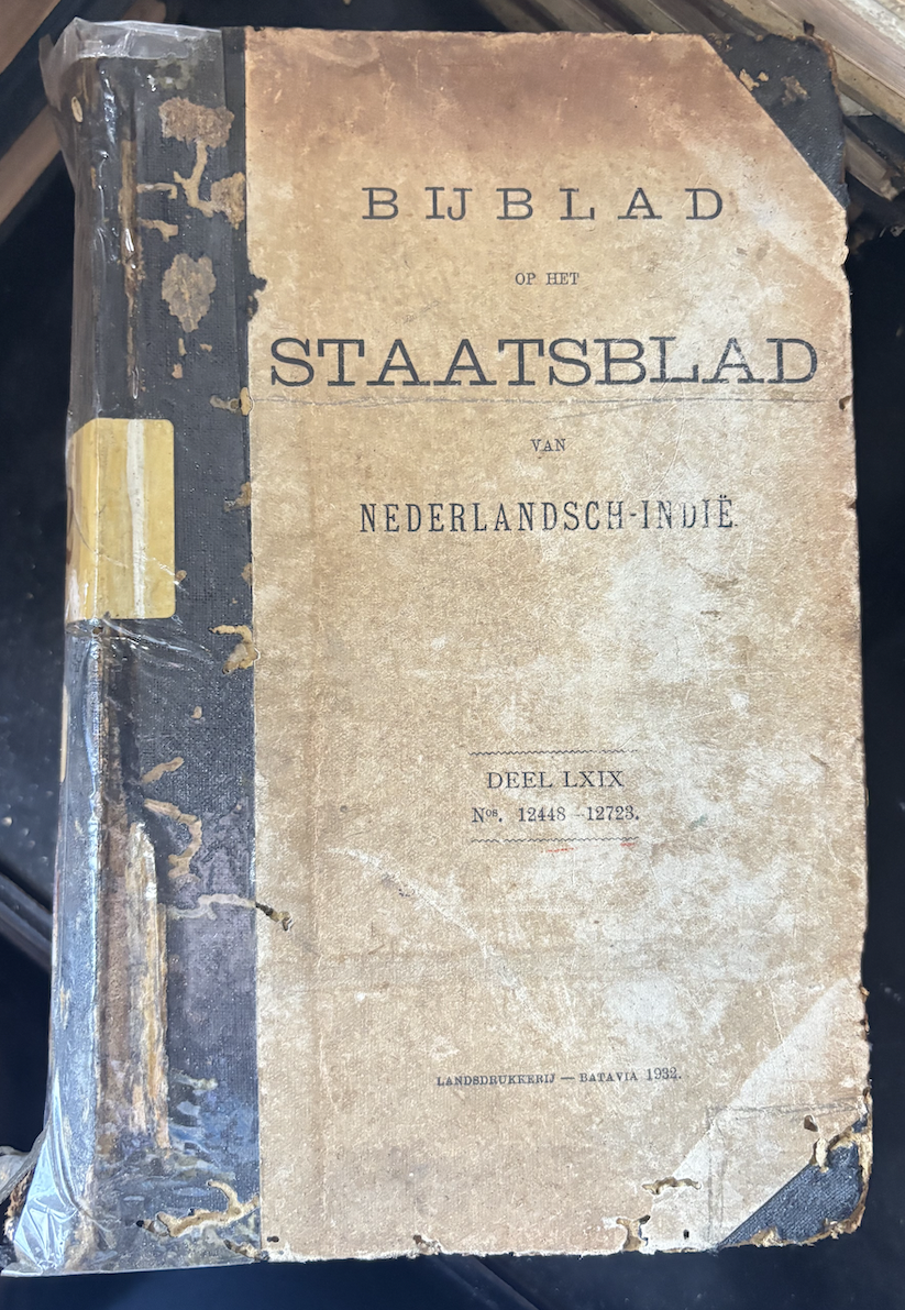 Cover Bijblad Staatsblad Van Neterlandsch-Indie 1932