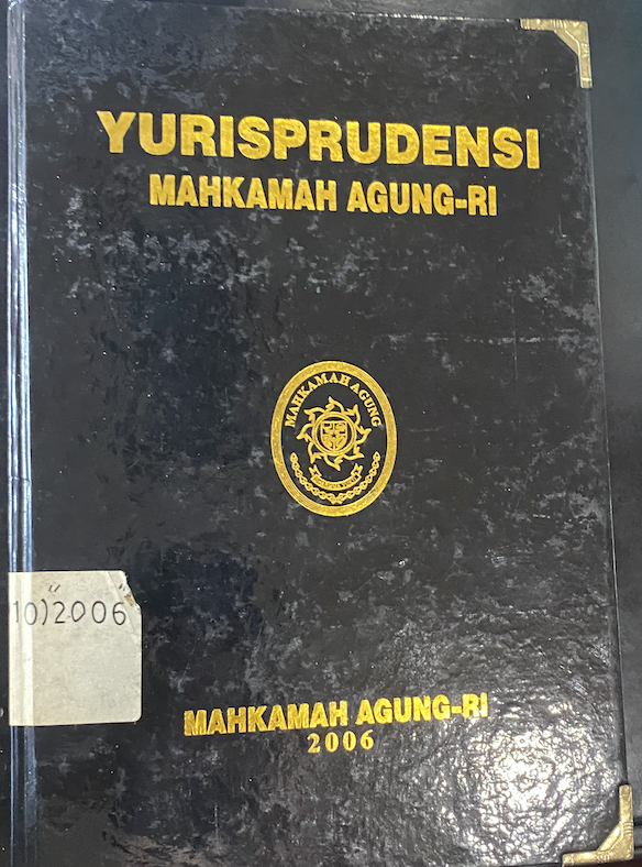 Cover Yurisprudensi Mahkamah Agung-RI
