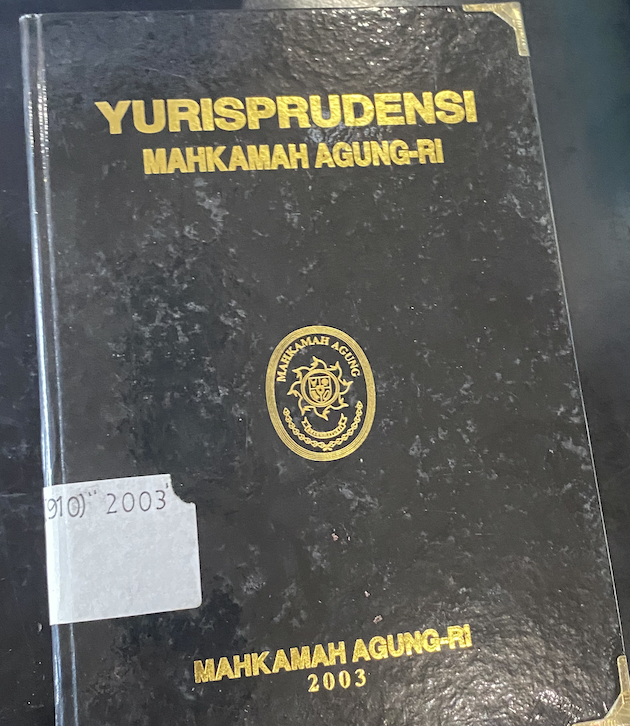 Cover Yurisprudensi Mahkamah Agung-RI
