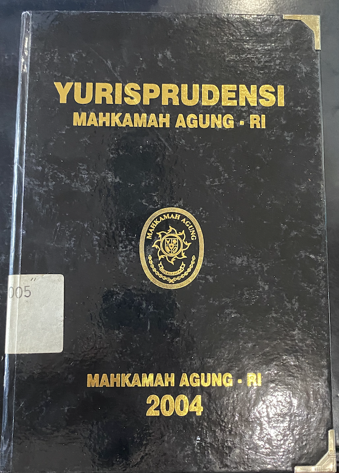 Cover Yurisprudensi Mahkamah Agung-RI