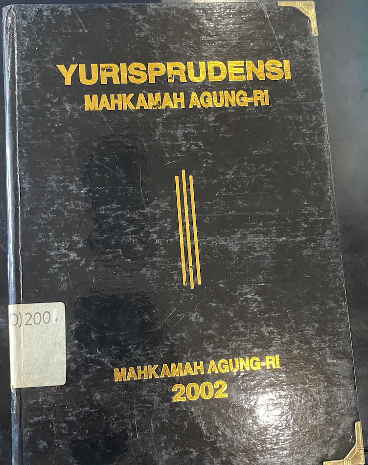 Cover Yurisprudensi Mahkamah Agung-RI